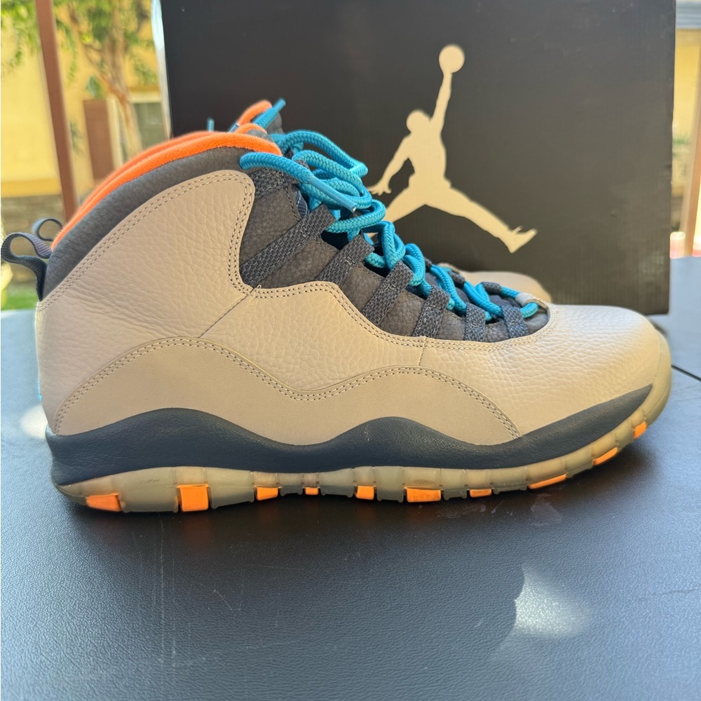 Jordan Retro 10 ‘Bobcats’ - Cream, Orange, and Blue